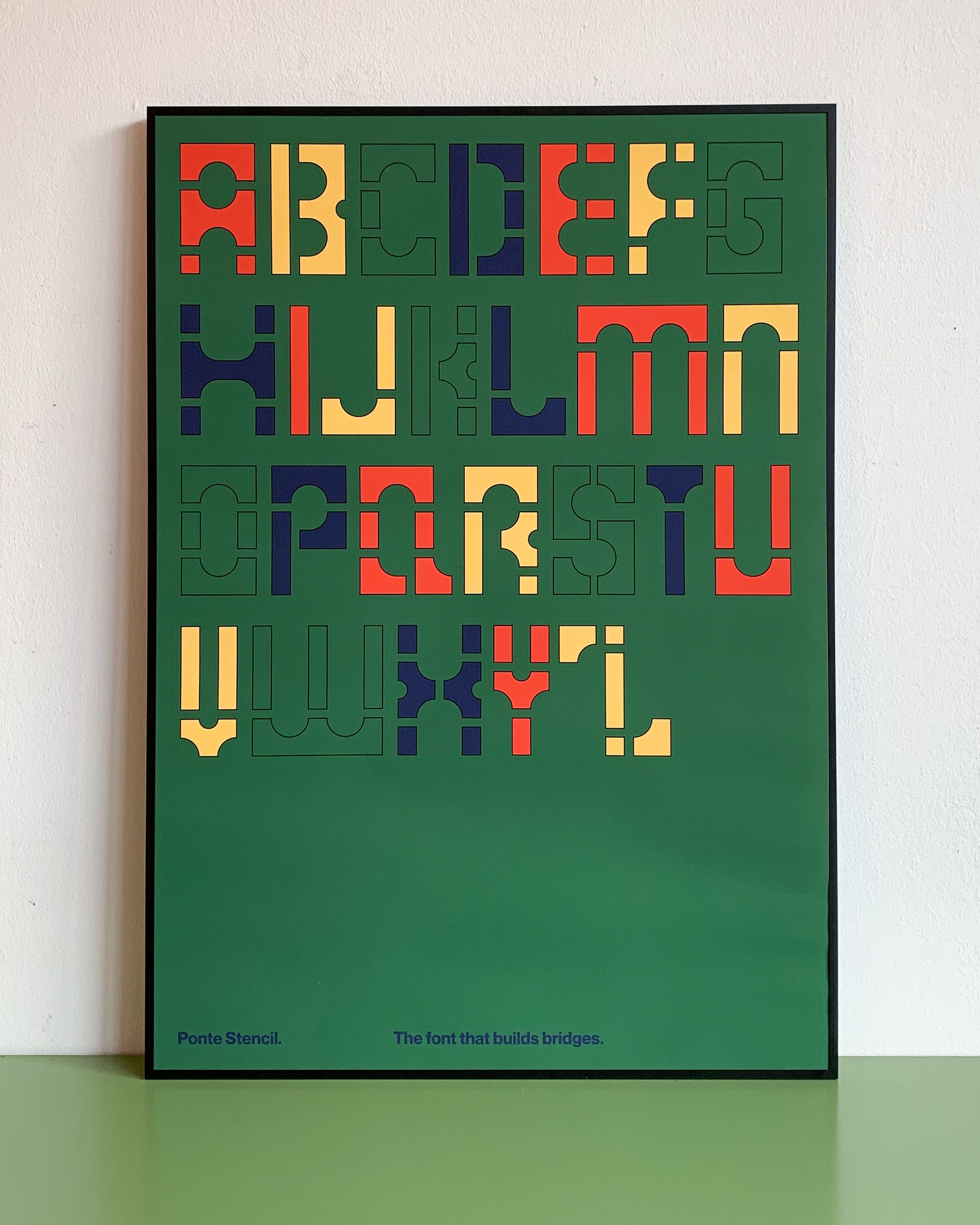 Ponte Stencil Alphabet – X Big A1 Giclée Print